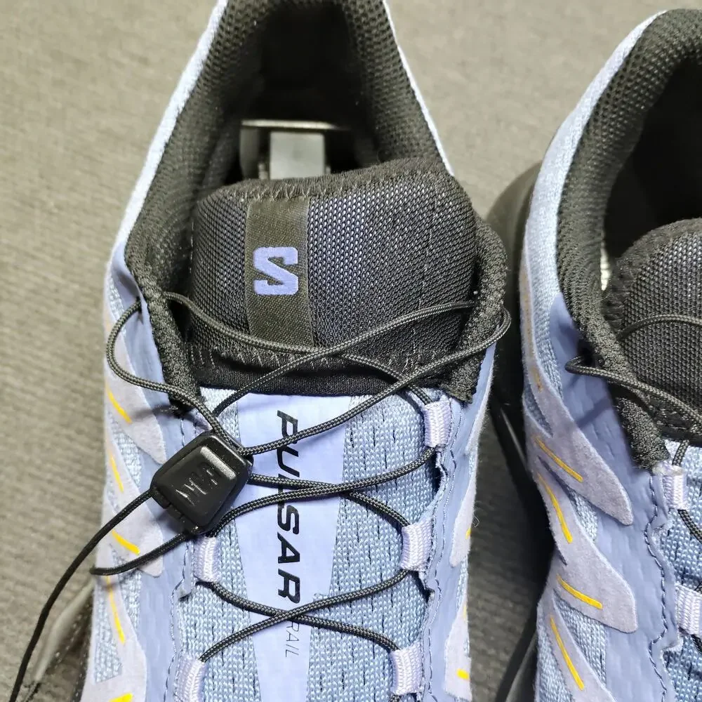 Salomon Pulsar Trail Running Shoes Womens 10 Lavender Black Quicklace